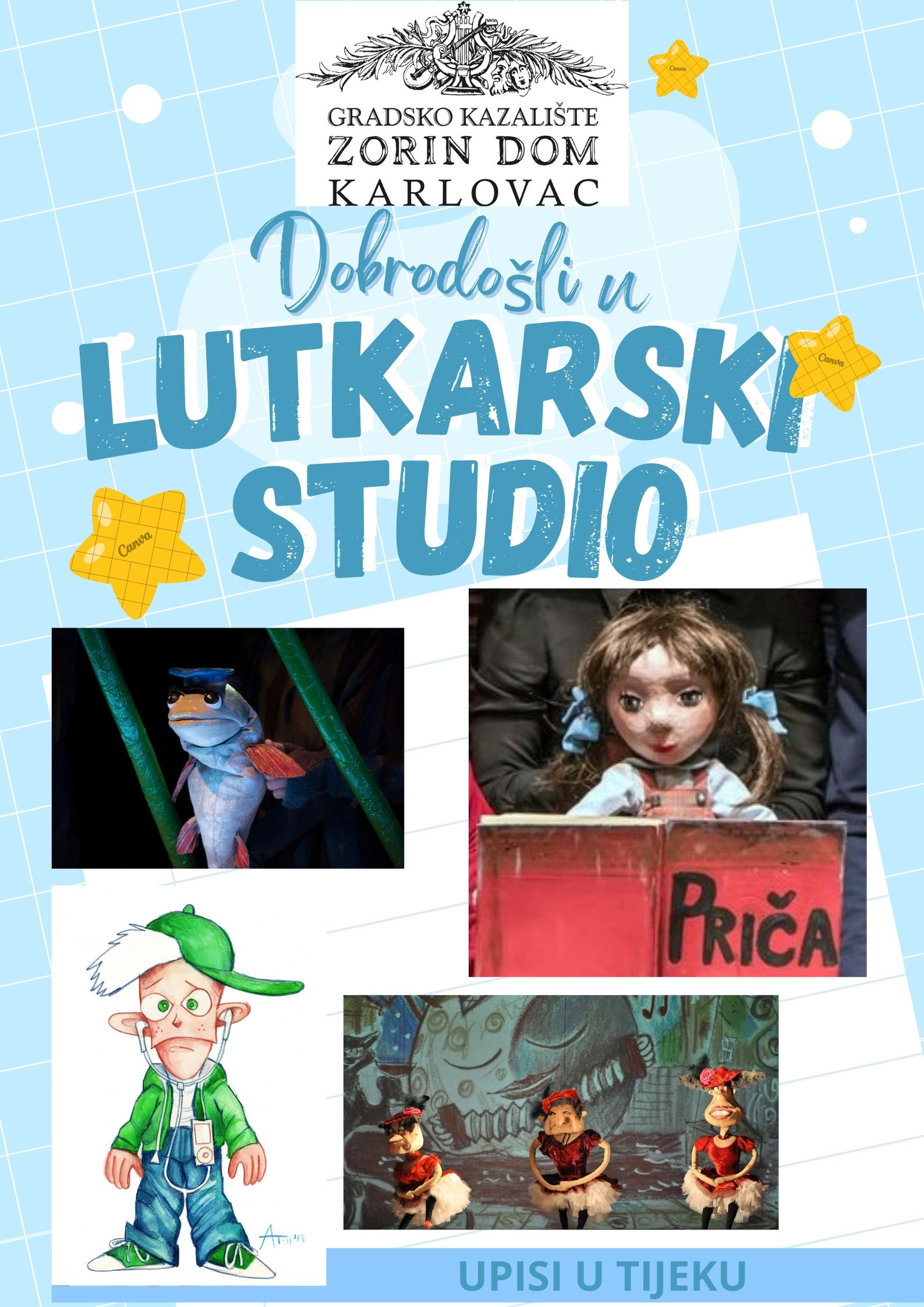 Upisi u Lutkarski studio Kazališta “Zorin dom”