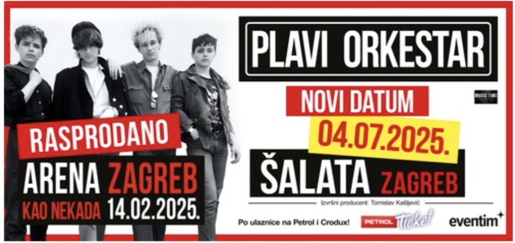 Plavi orkestar ponovno osvaja Zagreb! Nakon rasprodane Arene, slijedi open-air ljetni spektakl na Šalati