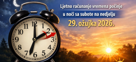 Kada prelazimo na ljetno računanje vremena?