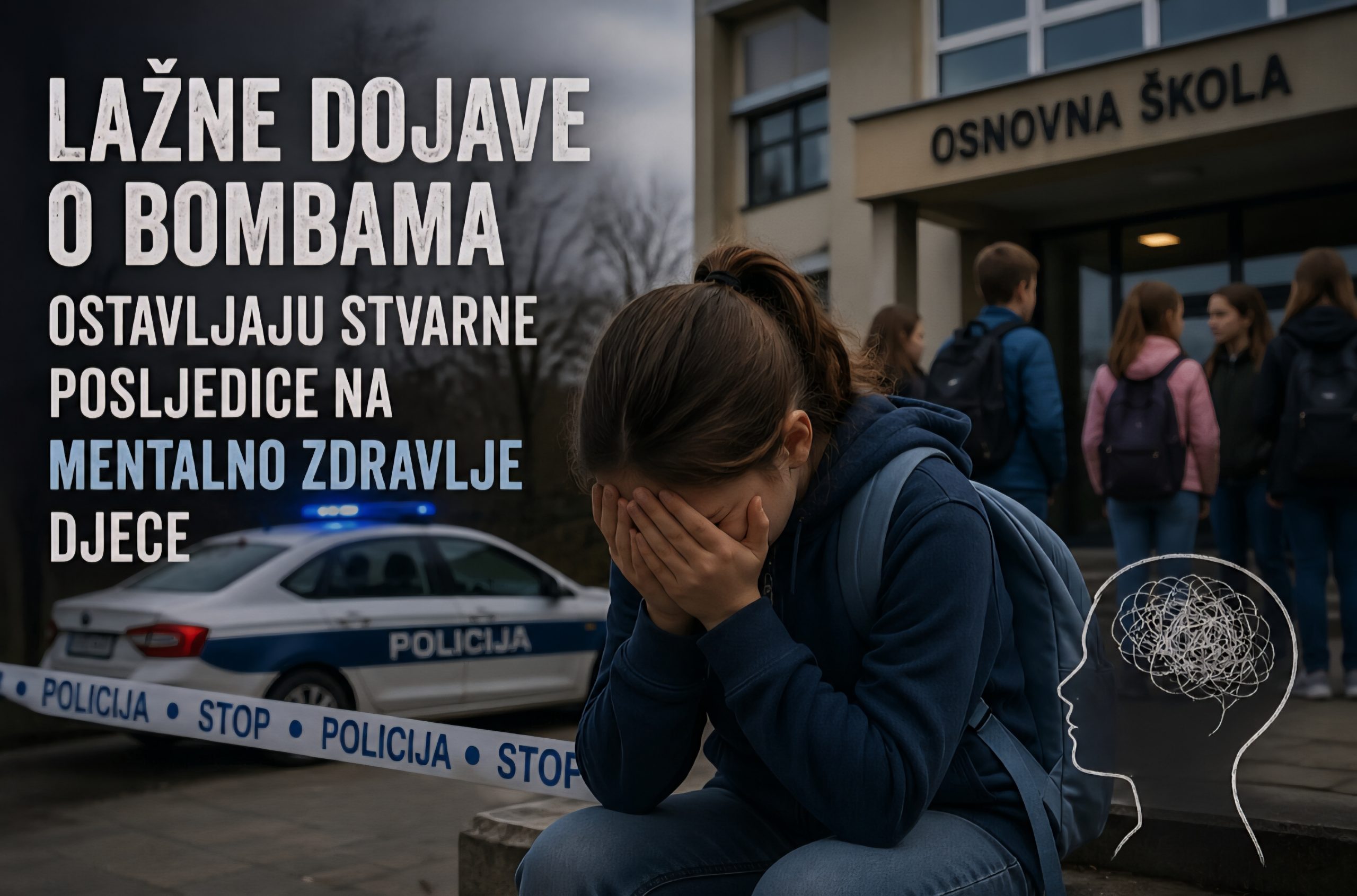 Lažne dojave o bombama ostavljaju stvarne posljedice na mentalno zdravlje djece