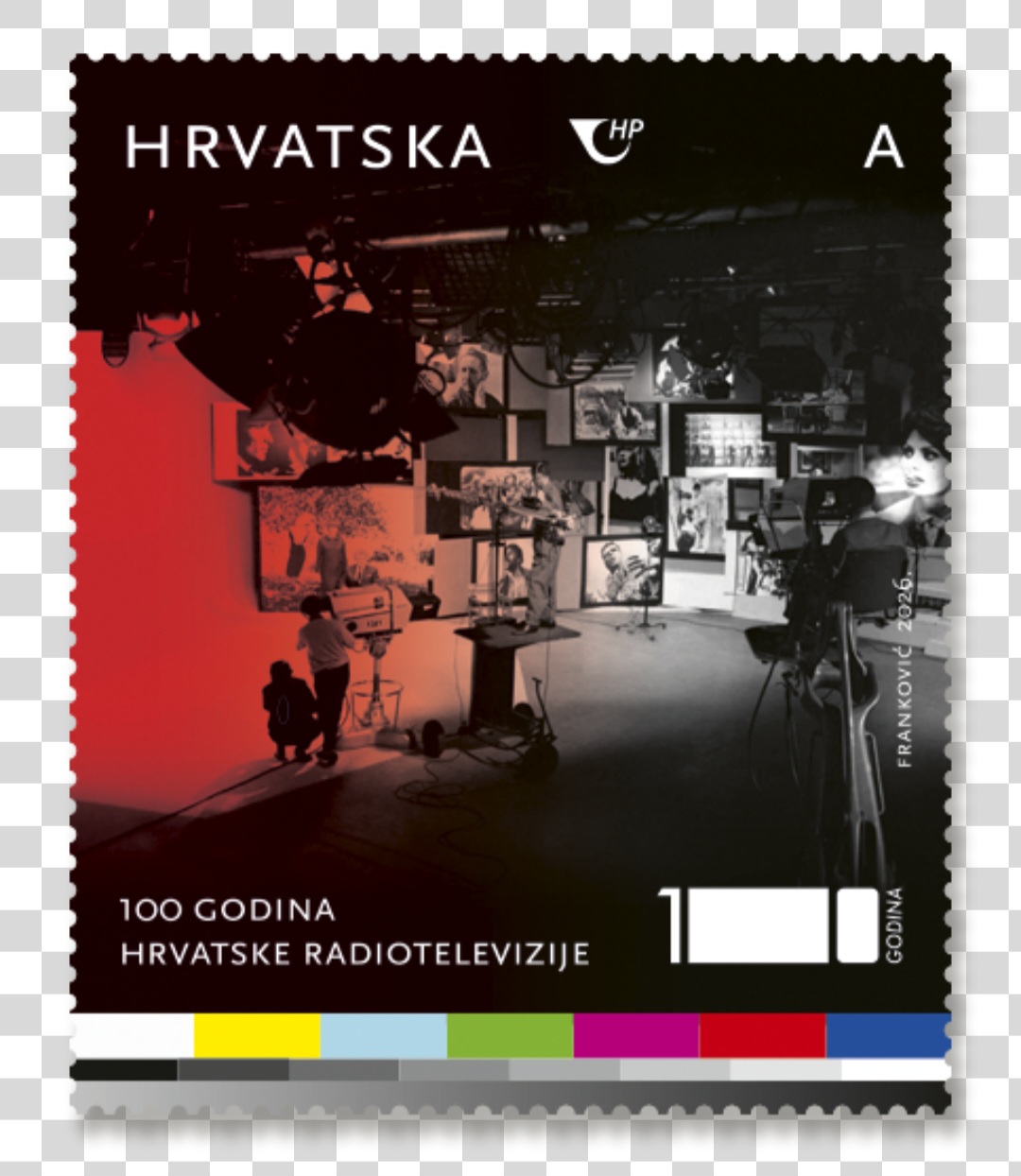 Nova poštanska marka u povodu 100 godina HRT-a