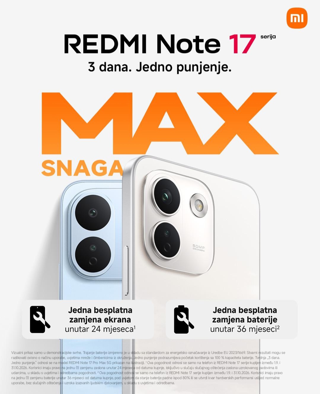 REDMI Note 17 serija donosi dodatne pogodnosti za dugotrajnije i bezbrižnije korištenje