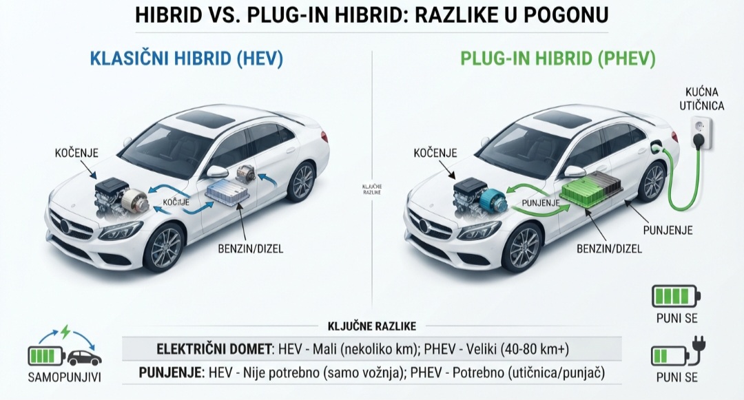 Hibridi nasuprot plug-in hibridima: Koja je stvarna razlika i što se više isplati?